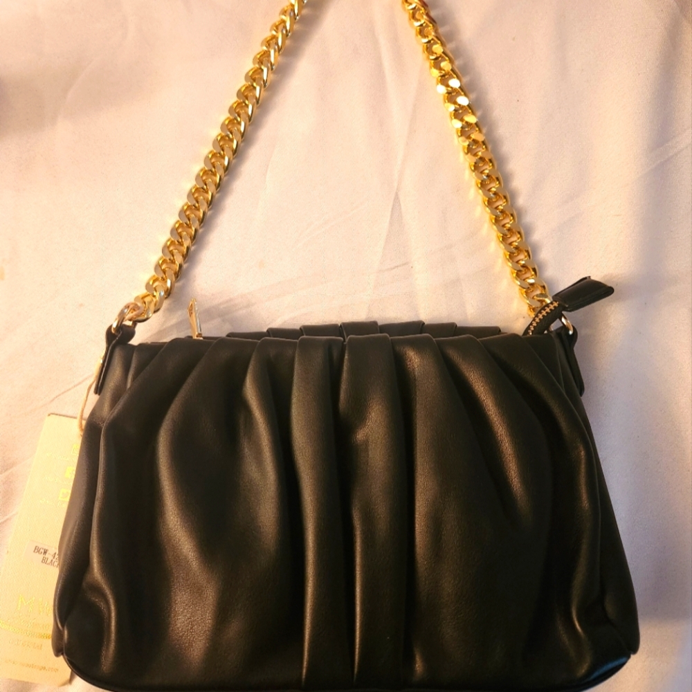 Vegan Leather Black Purse
